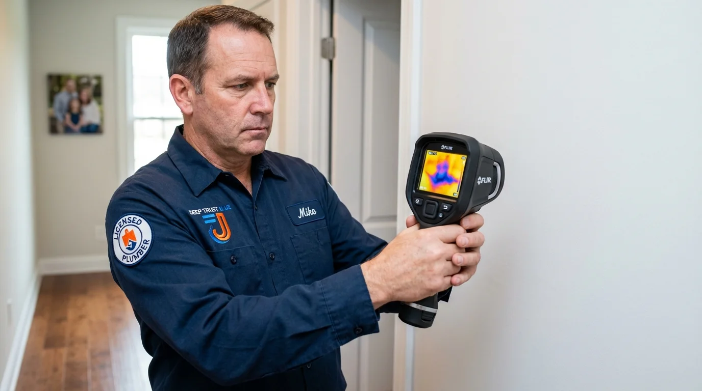 Thermal imaging leak detection by Johns Plumbing LLC in Ocean City